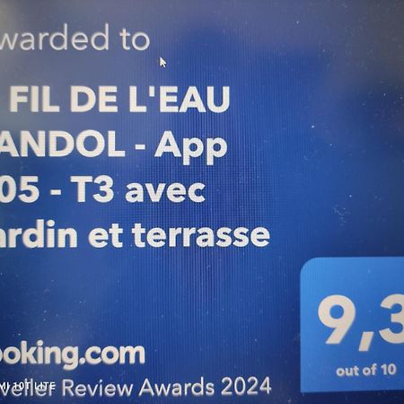 O Fil De L'Eau Bandol - App A05 - T3 Avec Jardin Et Terrasse Apartment Luaran gambar