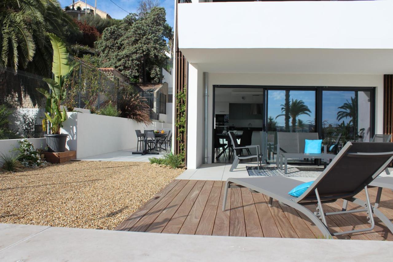 O Fil De L'Eau Bandol - App A05 - T3 Avec Jardin Et Terrasse Apartment Luaran gambar